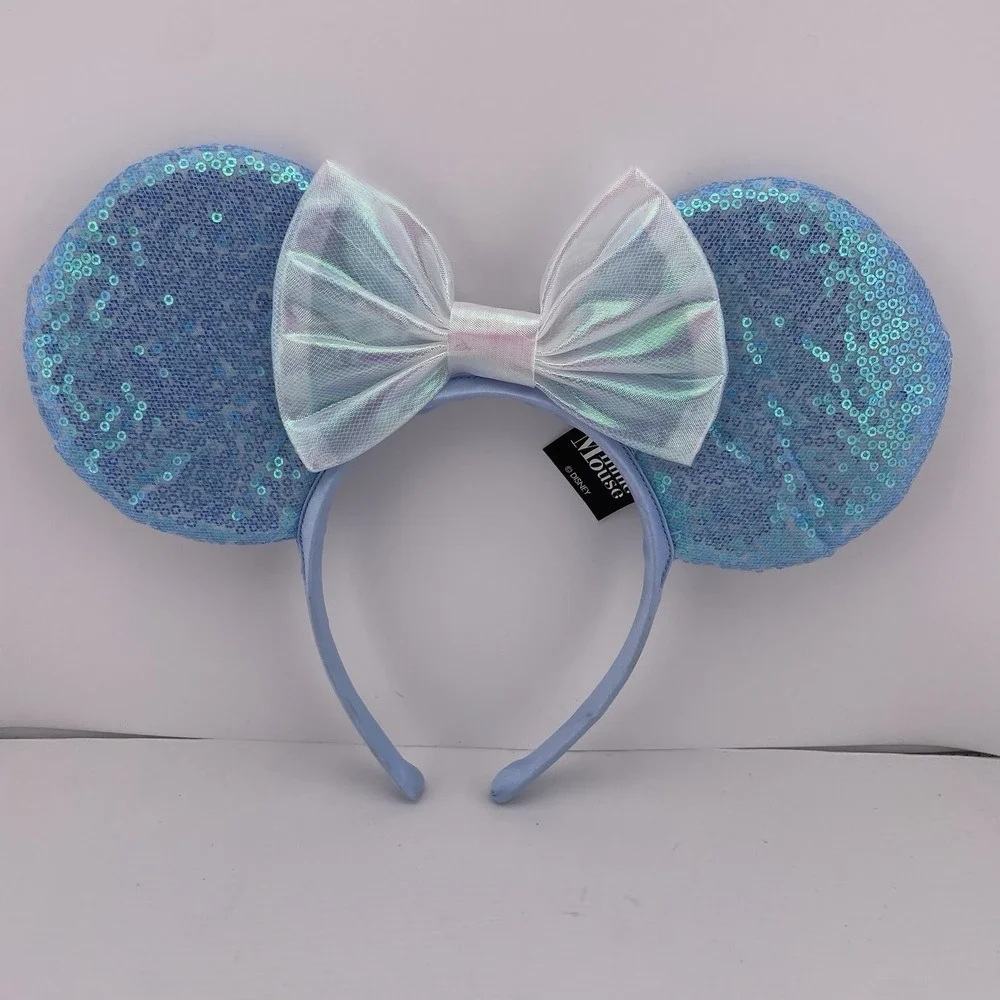 Minnie Mouse Sequin‎ Ears Headband Disney Parks Costume Cosplay Set of 2